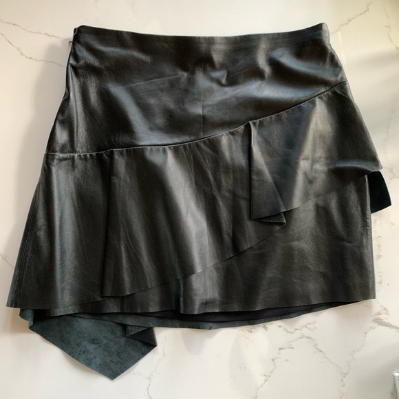 NWOT Joie Botan Leather Skirt [size 2] - Picture 4 of 6